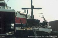 SRN4 The Prince of Wales (GH-2054) destroyed by fire at Dover